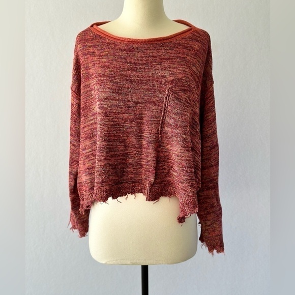 2 for $26 Free People Prism Oversized Knit Pullover Sweater Size XS - Picture 3 of 9